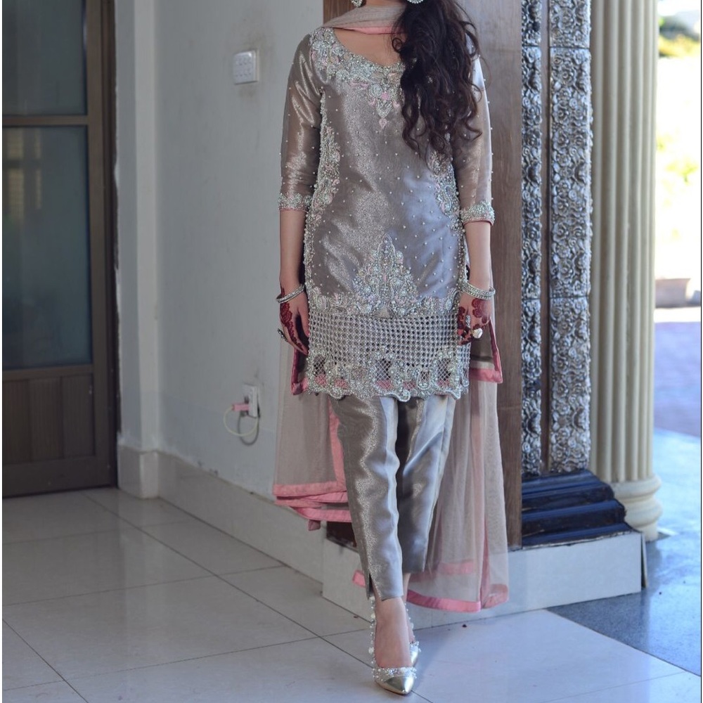 Custom made wedding wear from Pakistan eid formal wear